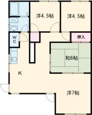 ふたばハイツの間取り画像