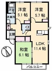 ラフォーレ C棟の間取り画像