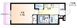 フジパレス助松町Ⅰ番館の間取り画像