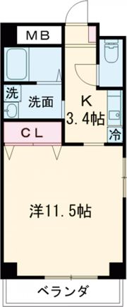 ALBORE kamiotai(アルボーレ カミオタイ)の間取り画像