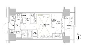 パークスフィア牛込神楽坂の間取り画像