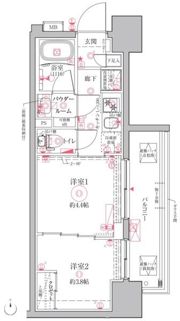 クレイシアIDZ川崎の間取り画像