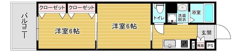 リファレンス箱崎の間取り画像