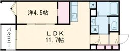 MELDIA拝島Ⅱの間取り画像