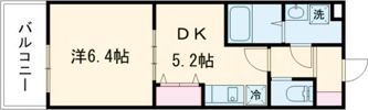 MELDIA拝島Ⅱの間取り画像