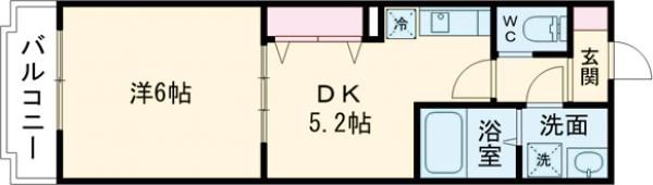 MELDIA拝島Ⅱの間取り画像