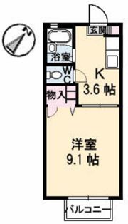 アブニール宮島口 A棟の間取り画像