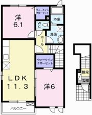 ピクシーズタウンⅠの間取り画像