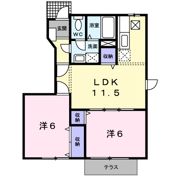 コーポ サンライズの間取り画像