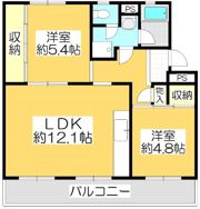 ヴィラナリー屋島3号棟の間取り画像