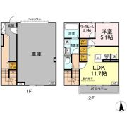 仮）D-ROOM芋窪ガレージハウスの間取り画像