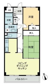 スカール明日香の間取り画像