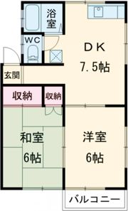 メゾン綾羅木の間取り画像