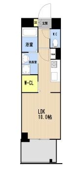 （仮称）LIBTH博多駅南3丁目_179マンションの間取り画像