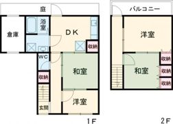 木太町借家1の間取り画像