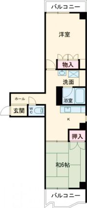 ヴィラ扇の間取り画像