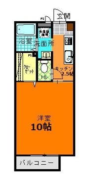 れもんハイツBの間取り画像