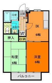 れもんハイツAの間取り画像