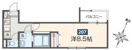 アース所沢の間取り画像