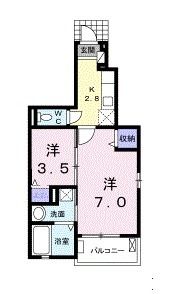 メゾン アンソレイエの間取り画像