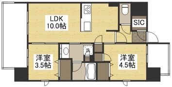 ルミナス磨屋町の間取り画像