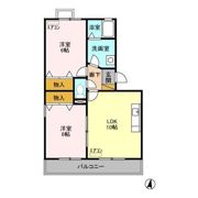 フォレストヒルズ Bの間取り画像