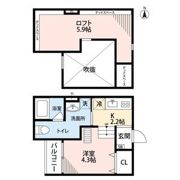 Attic堺の間取り画像