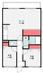 ライオンズマンション大和八木の間取り画像