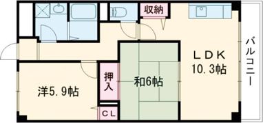 エバーグリーン堂本の間取り画像