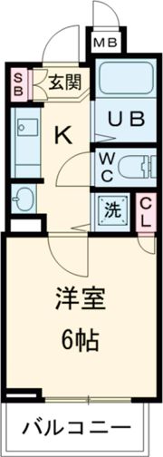 プレサンス神戸裁判所前の間取り画像