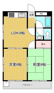 メイプル森友の間取り画像