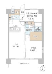 ラフィネール大阪十三の間取り画像