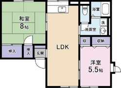 ハイム鳥谷の間取り画像