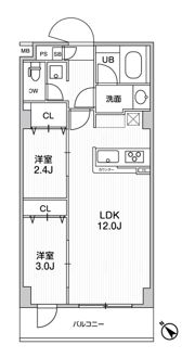 ドゥーエ曳舟の間取り画像
