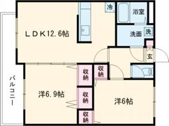 サングローリー津久礼の間取り画像