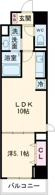 villa al mare明石駅前の間取り画像