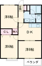 アサヒコーポの間取り画像