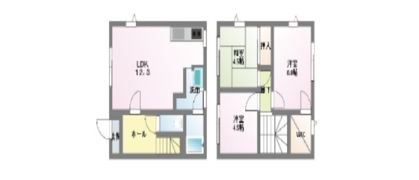 メゾネット土山 C-102の間取り画像