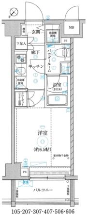 レアライズ立川の間取り画像