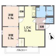エルマーナス Dの間取り画像