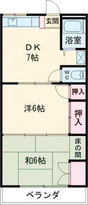 光陽ハイツの間取り画像