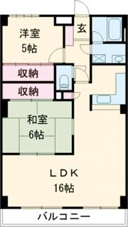 セントラルハイツ南側の間取り画像