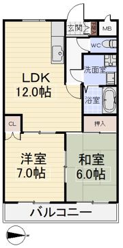 グランドステータス楠の間取り画像