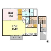 リュシオル Bの間取り画像