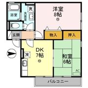 ユウハイツ・山崎の間取り画像