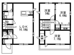 仮）青江戸建の間取り画像