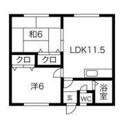 第二大島アパートの間取り画像