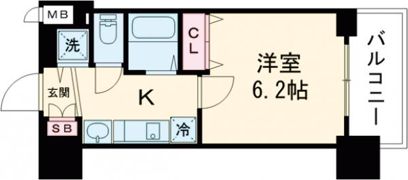 プレサンス名古屋城前ラバンカの間取り画像