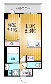 LANART四街道の間取り画像