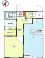 エネコート皆実町の間取り画像